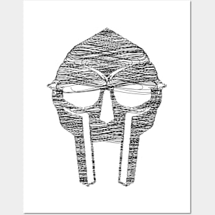 mf doom mask sewing art Posters and Art